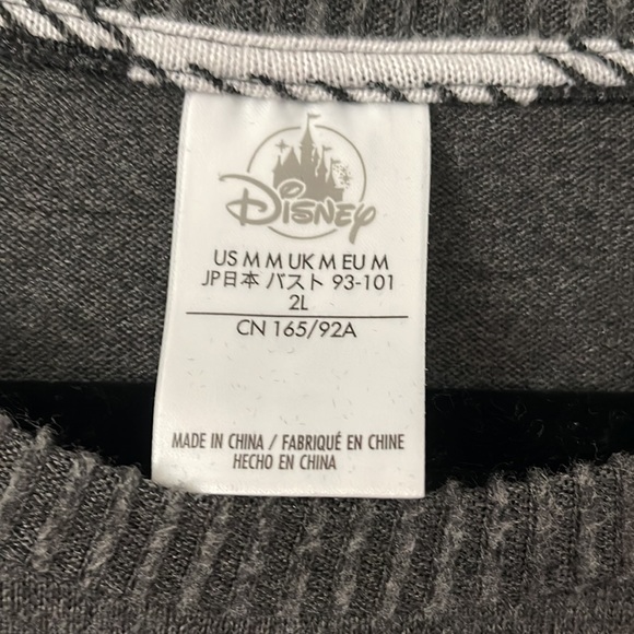 Walt Disney World black white grey cropped sweater women medium - Picture 3 of 3